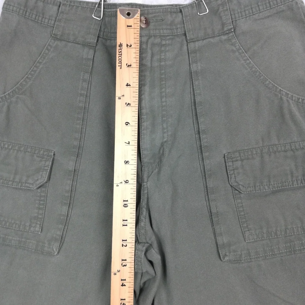 Gander Mountain‎ Mens Cargo Utility Shorts 8 Pocket Army Green Hiking Trail 34